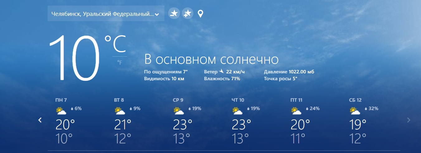 В Челябинске улучшится погода