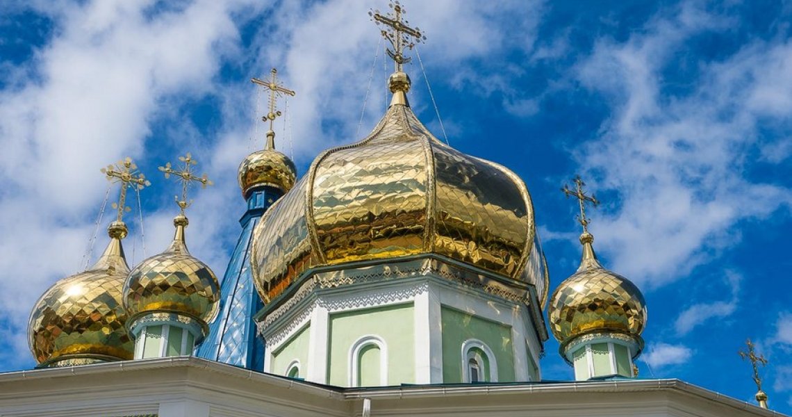 Купола Свято-Симеоновского кафедрального собора в Челябинске — красоты небесной...