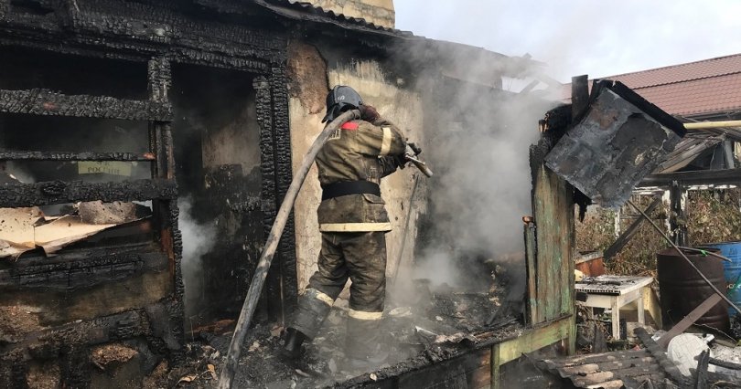 Женщина погибла на пожаре в поселке под 
Челябинском
