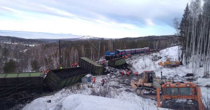 Двоих железнодорожников накажут за сход 
19 вагонов с рельсов на Южном Урале
