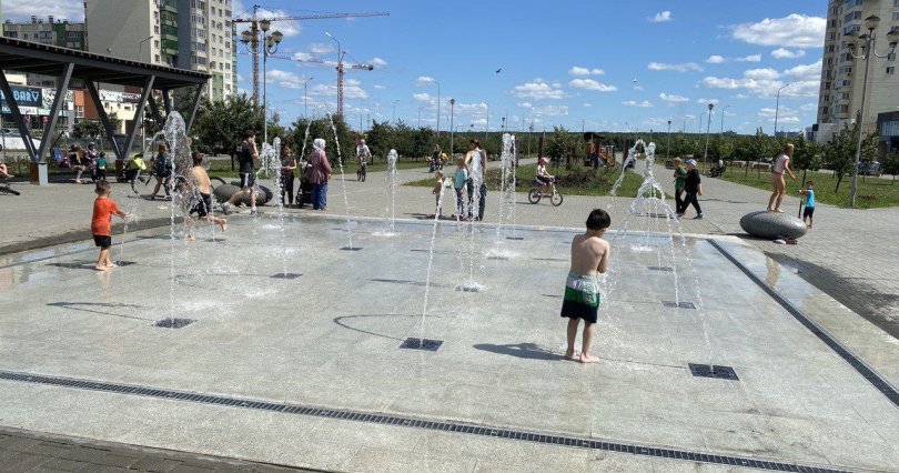 В Челябинске запустили новый сухой 
фонтан
