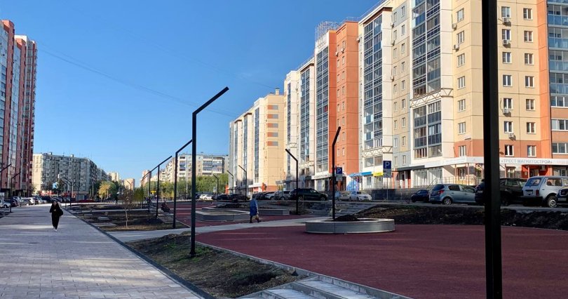На севере-западе Челябинска 
благоустроили пешеходную улицу
