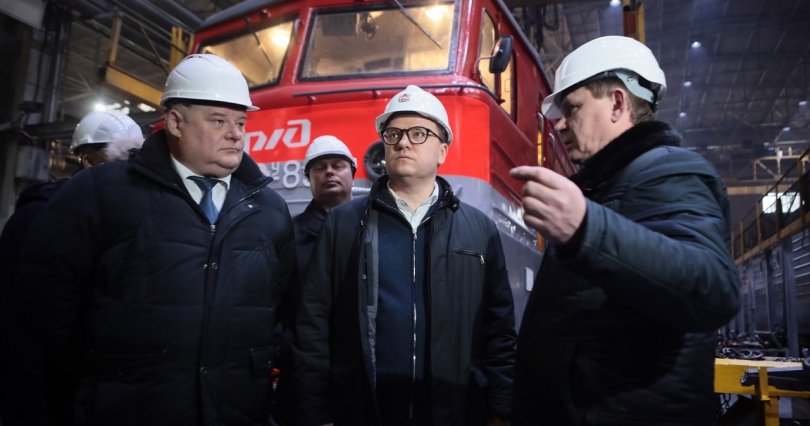 Алексей Текслер посетил Челябинский 
электровозоремонтный завод
