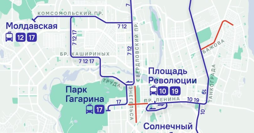 В Челябинске временно изменят маршруты 
пяти троллейбусов
