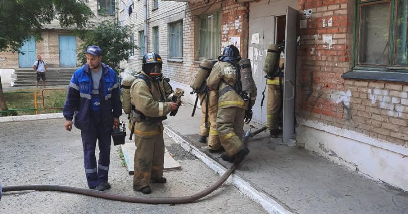 В Троицке произошел крупный пожар 
в общежитии коридорного типа
