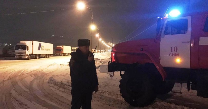 Из-за непогоды на трассе М-5 в Челябинской 
области ограничили движение грузовиков
