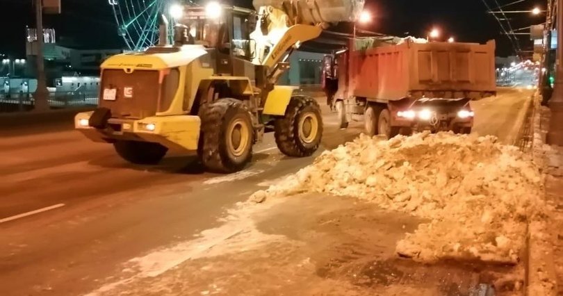 За ночь в Челябинске вывезли 2 253 
кубометра снега
