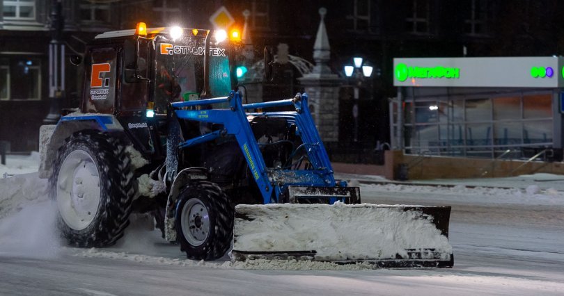 За ночь с улиц Челябинска было вывезено 
3 356 тонн снега

