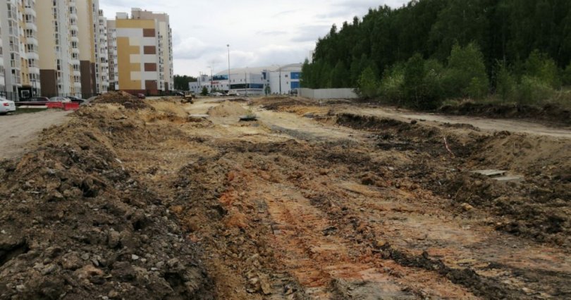 В Челябинске начали строить новую дорогу
